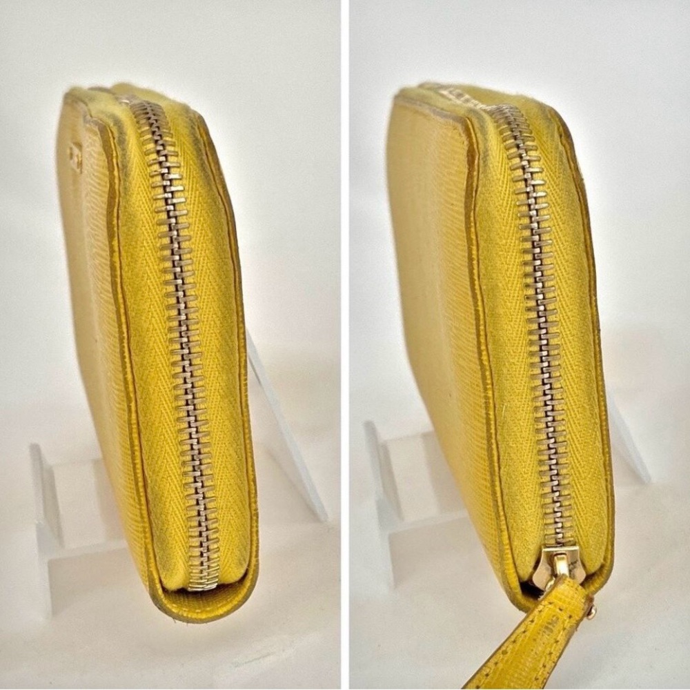 Fendi Mustard Yellow Zip Wallet - Picture 3 of 13